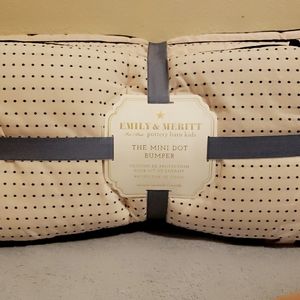 Pottery barn kids the mini dot crib bumper